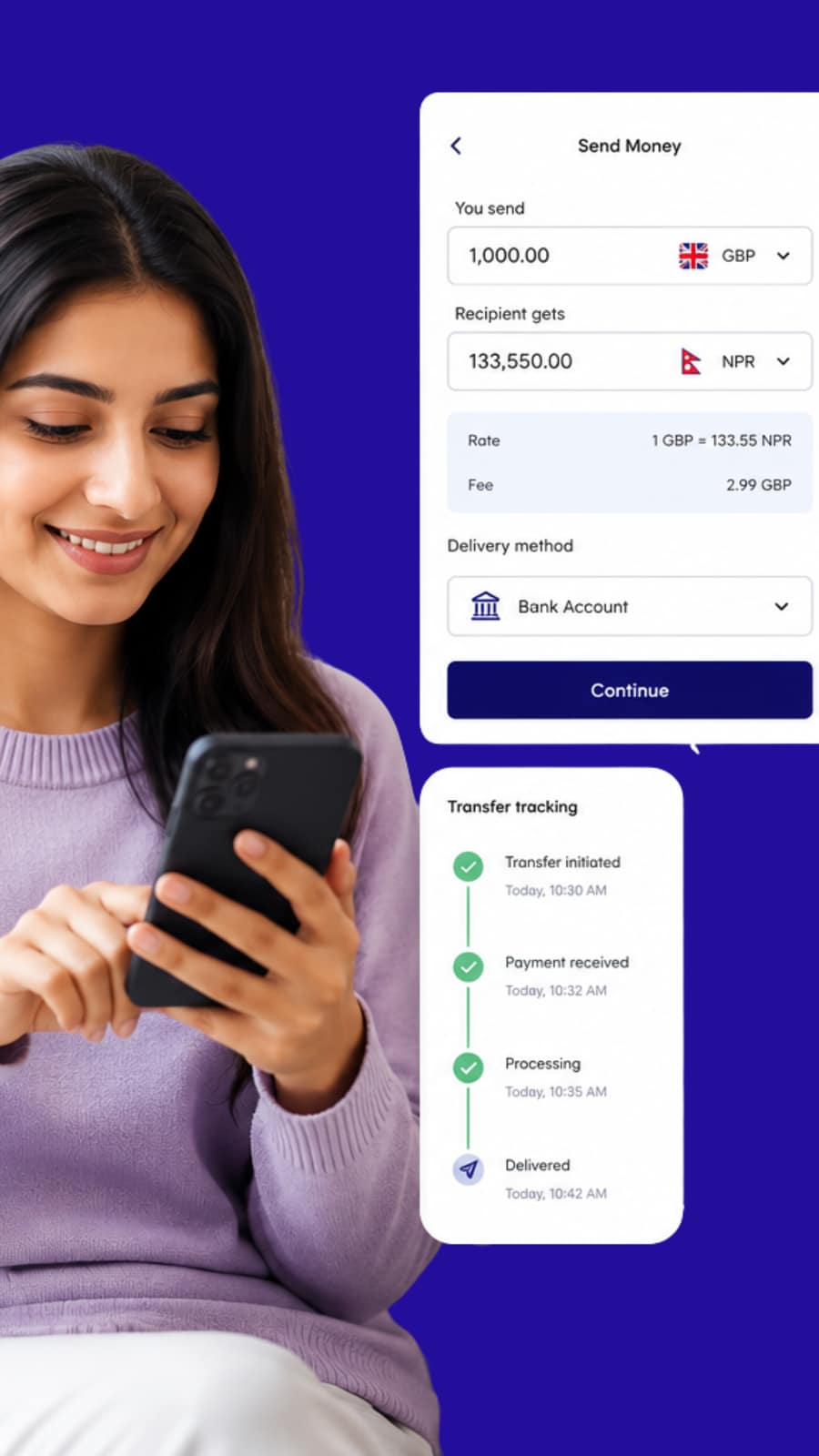 Send Money – Bank Account Deposit